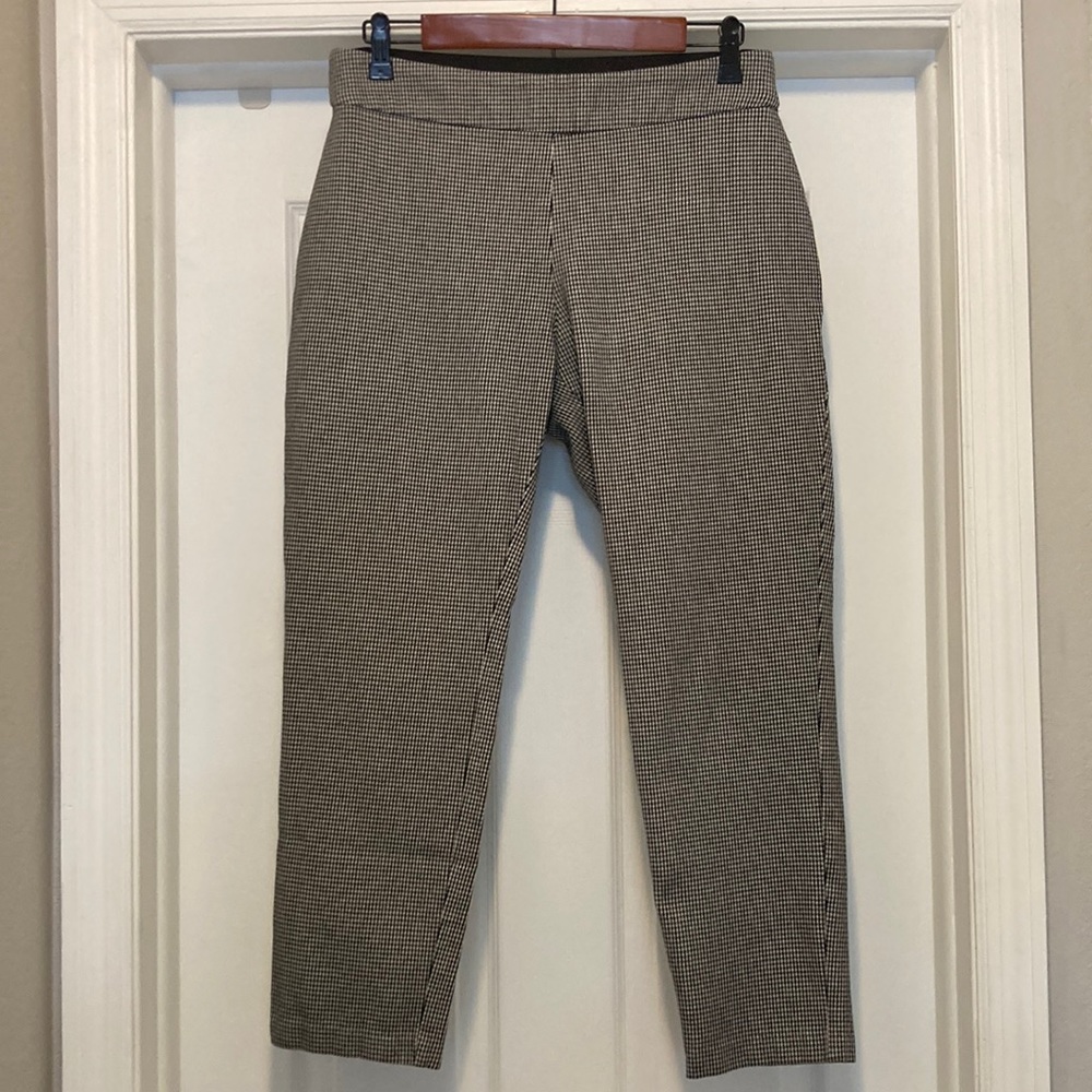 A New Day classic black and white plaid pants Sz 8
